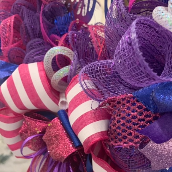 Handmade butterfly wreath - Picture 5 of 8